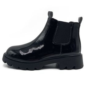 Lucyever Autumn Winter Waterproof Chelsea Boots Women 2022 Slip on Platform Ankle Boots Woman Thick Bottom Gothic Shoes Female (Color: Black, size: 38)