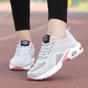 Summer new ghost step dance shoes square dance shoes mesh surface Korean version of sports women's shoes running trawl shoes students shoes (Color: Gray, size: 39)