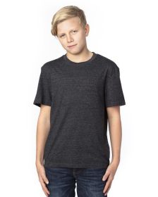 Threadfast Apparel 602A Youth Triblend T-Shirt (Color: BLACK TRIBLEND, size: XS)