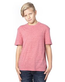 Threadfast Apparel 602A Youth Triblend T-Shirt (Color: RED TRIBLEND, size: XS)