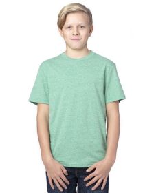 Threadfast Apparel 602A Youth Triblend T-Shirt (Color: GREEN TRIBLEND, size: M)