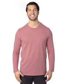 Threadfast Apparel 100LS Unisex Ultimate CVC Long-Sleeve T-Shirt (Color: MAROON HEATHER, size: 3XL)
