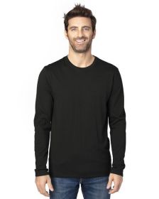 Threadfast Apparel 100LS Unisex Ultimate CVC Long-Sleeve T-Shirt (Color: Black, size: 2XL)