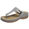 Lucyever Fashion Metal Decoration Wedges Slippers Women 2022 Summer Clip Toe Sandals Woman Plus Size Thick Sole Flip Flops 43