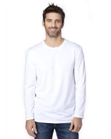 Threadfast Apparel 100LS Unisex Ultimate CVC Long-Sleeve T-Shirt (Color: White, size: XL)