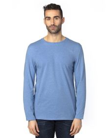 Threadfast Apparel 100LS Unisex Ultimate CVC Long-Sleeve T-Shirt (Color: ROYAL HEATHER, size: 2XL)